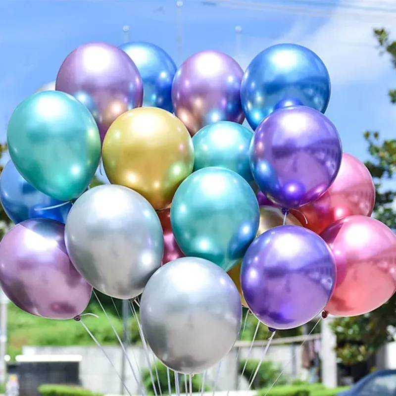 10 palcové chromové balóny