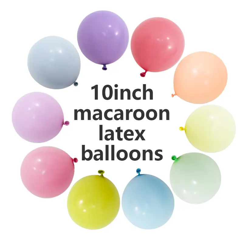 10palcové makaronové latexové balónky