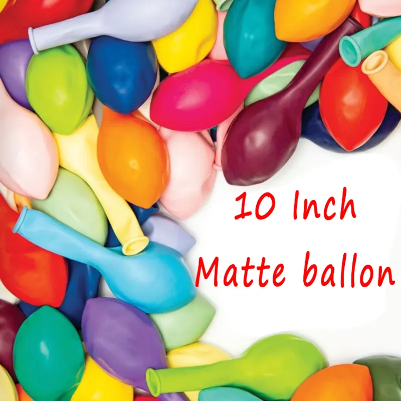 10 palcové matné balónky