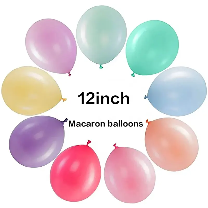12 palcové latexové balóny macaronu