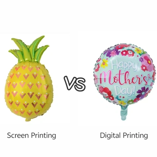 Sítotisk vs digitální tisk: Co je lepší pro fóliové balónky