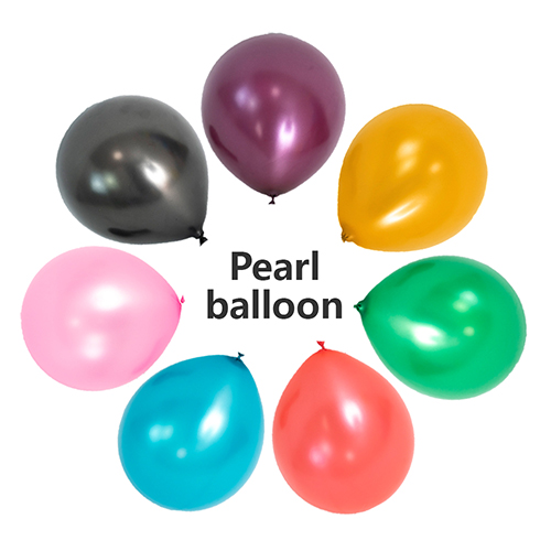 5palcové perlové latexové balónky