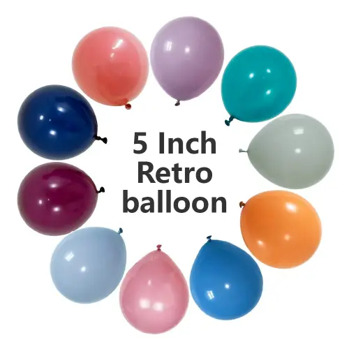 5palcové retro latexové balónky