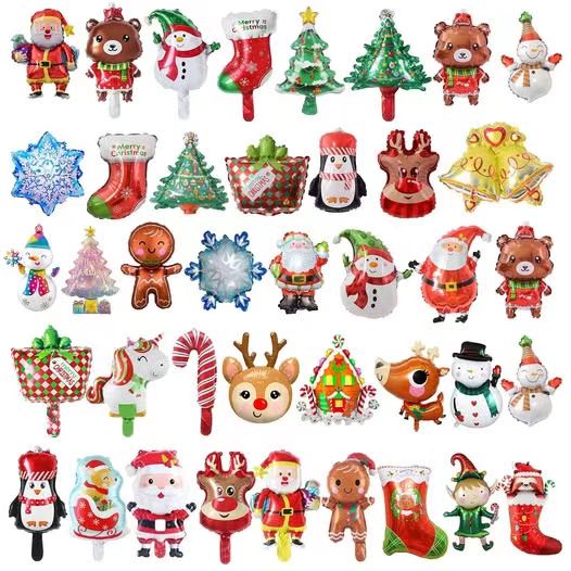 Sady vánočních fóliových balónků