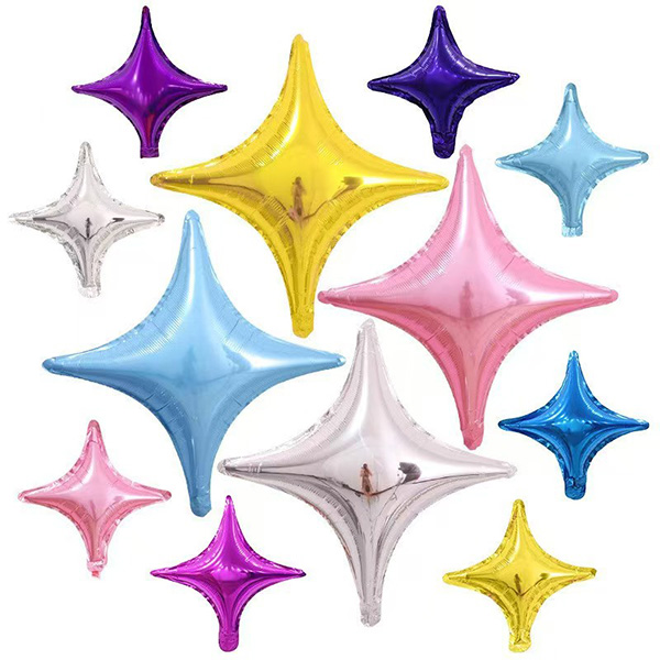 Balóny Four Angle Star Fólie