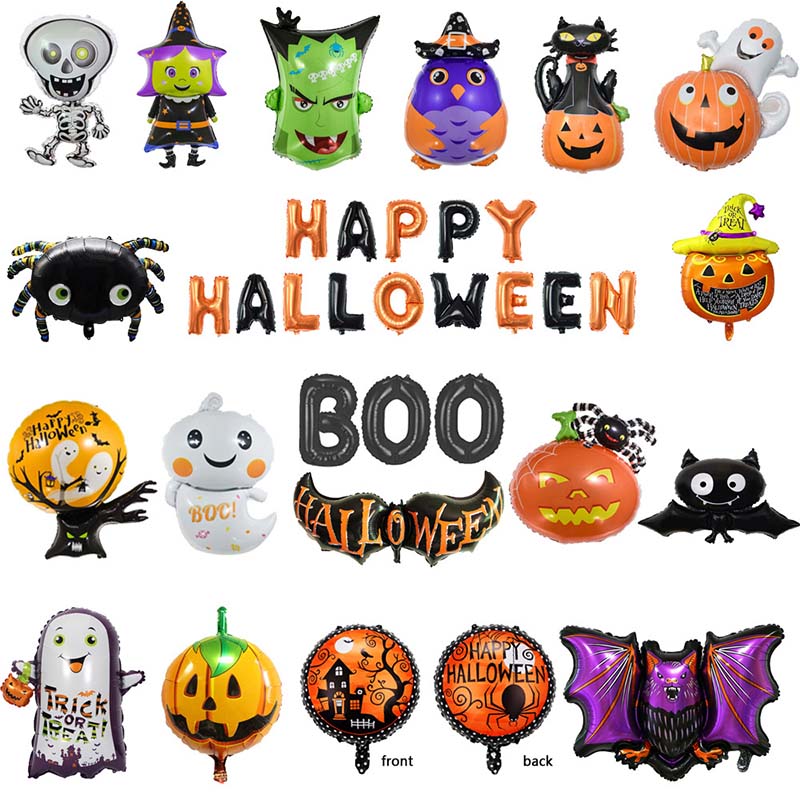 Halloweenské fólie balóny