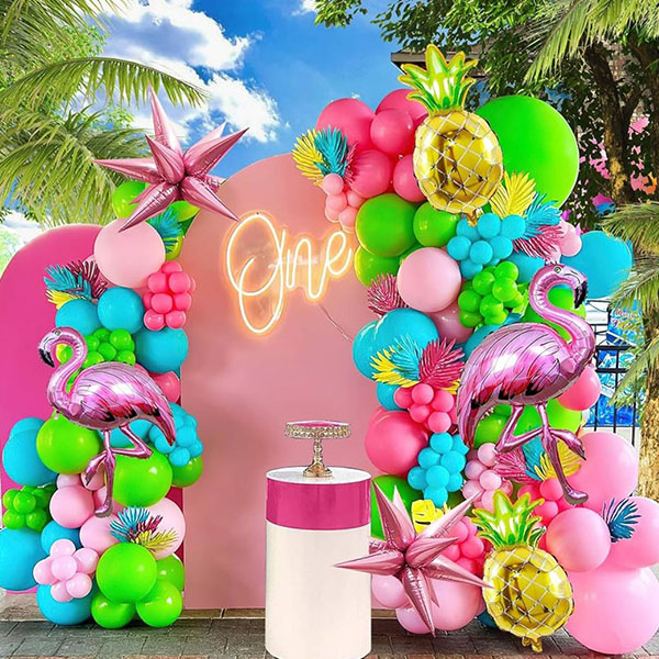Balónová girlanda s havajským motivem