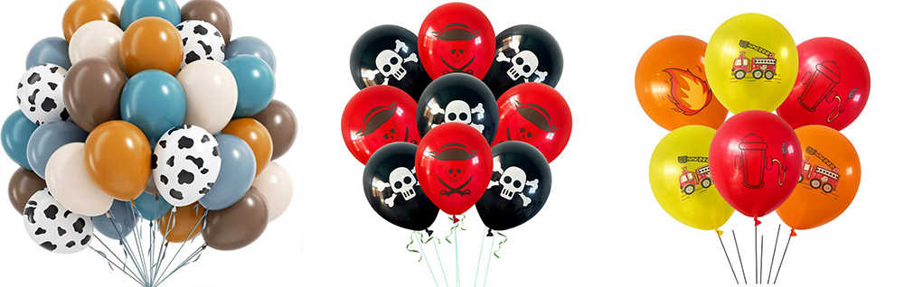 balloon sets with printed balloon