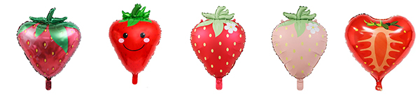 Strawberry foil balloon