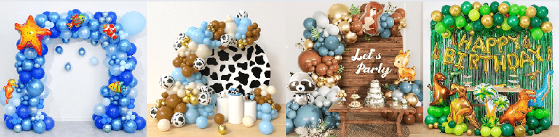 Animal balloon arch