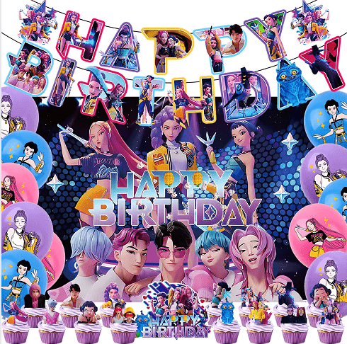 K-POP Demon Hunters Party dekorace