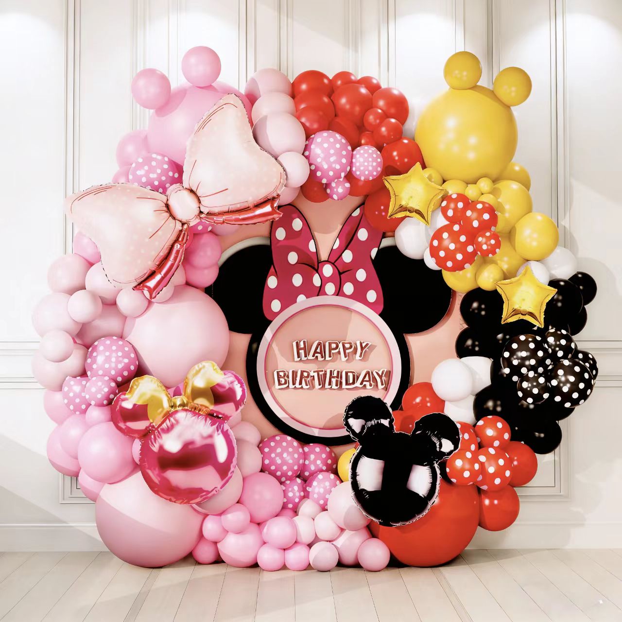 Mickey a Minnie Balloon Arch