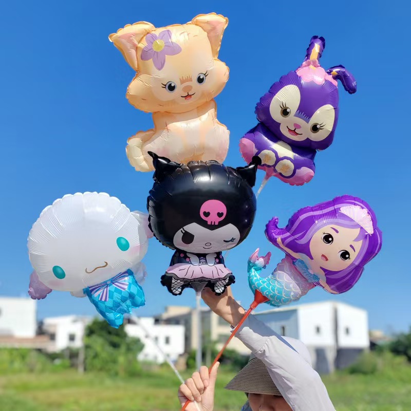 mini fóliové balónky na tyčích