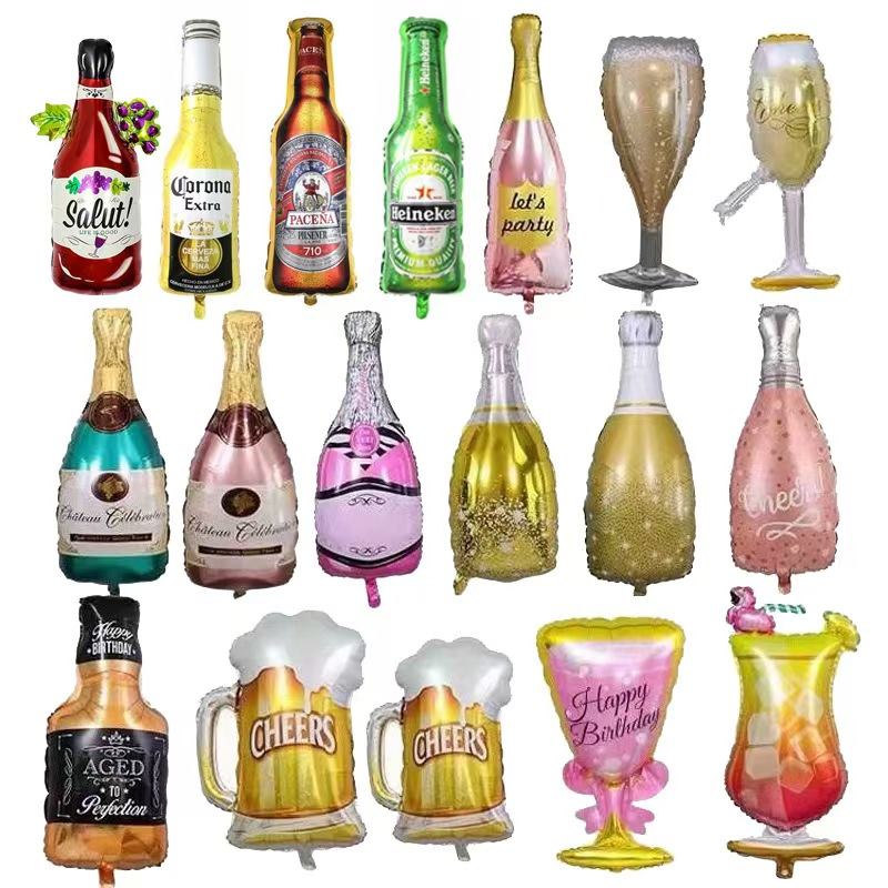 Fóliové balónky na láhev vína